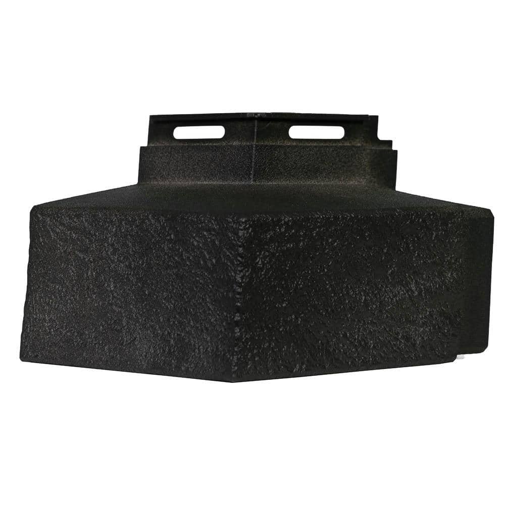 Novik 5.6 in. x 5 in. Onyx Plastic Trim Premium Ledge Vinyl Siding