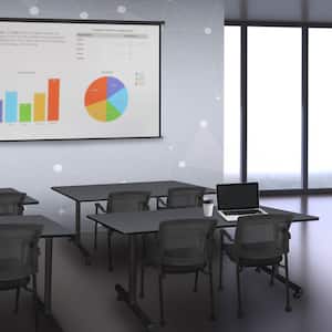 Kobe 66 in x 24 in. Grey T-Base Training Seminar Table Desk, 2-Knight Mesh Chairs