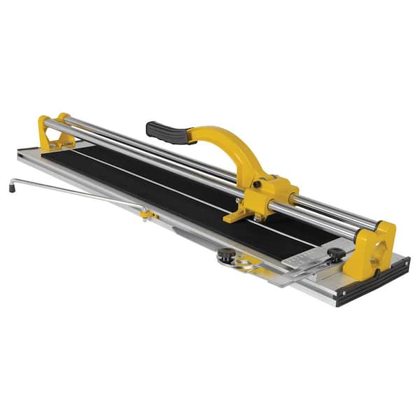 35 in. Professional Tile Cutter with Tungsten Carbide Blade and Side Arm Extensions Cuts Through Ceramic and Porcelain