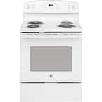 30 in. 5.3 cu. ft. Free-Standing Electric Range in White with Self Clean