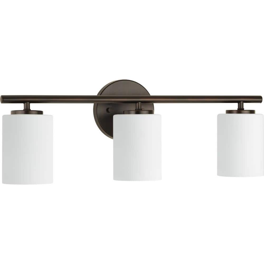 Antique Bronze 3-Light Dimmable Bath Vanity Fixture