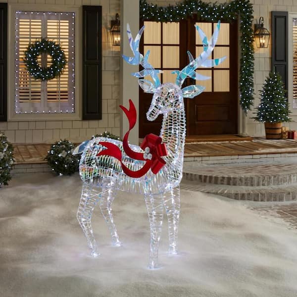 6 ft. Iridescent Twist LED Iridescent Buck Holiday Yard Decoration Y31