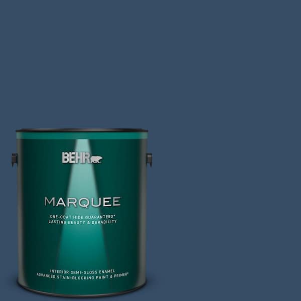 BEHR MARQUEE 1 gal. Home Decorators Collection #HDC-FL14-12 Rain Boots Semi-Gloss Enamel Interior Paint & Primer