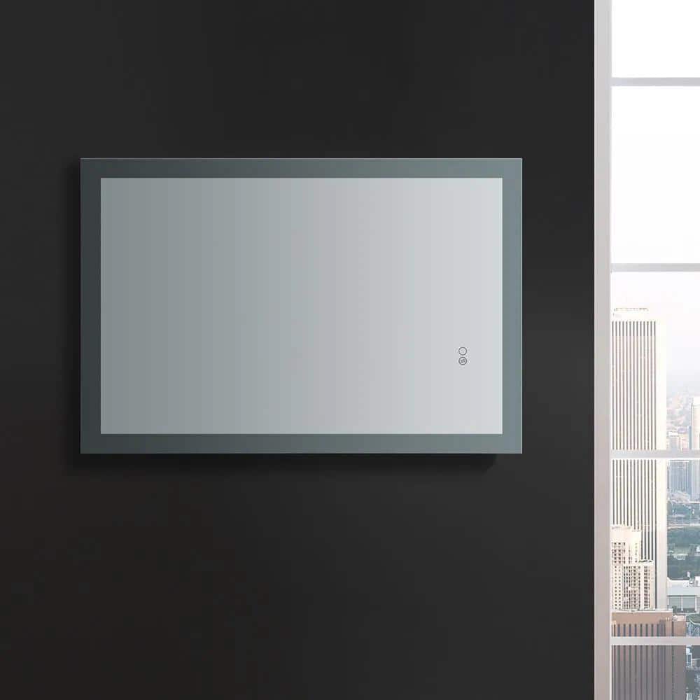 Angelo 36" x 24" Frameless LED Bathroom Vanity Mirror