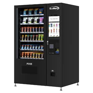 Non-Refrigerated Snack Vending Machine with 60-Slots and 22 in. Touch Screen with Bill Acceptor in Black