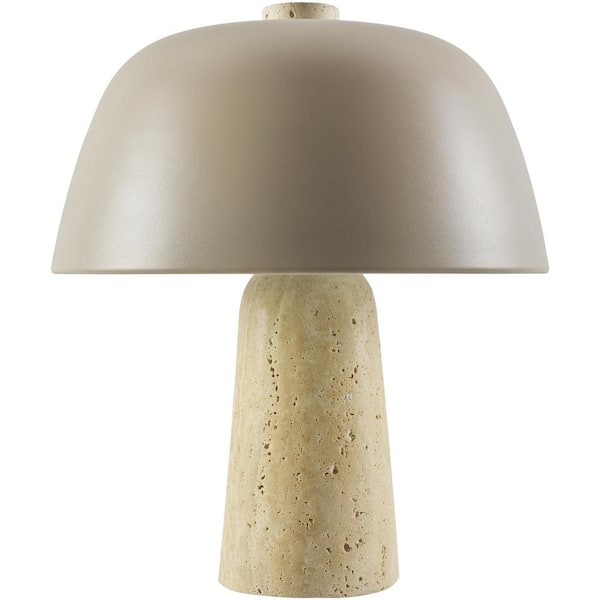 Livabliss Fes FES-005 13 in. H x 11 in. W x 11 in. D Accent Table Lamp, Beige