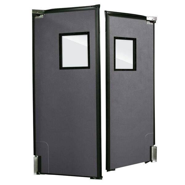 Aleco ImpacDor RD-175 1-3/4 in. x 96 in. x 120 in. Charcoal Gray Impact Door