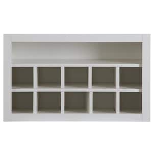 Cambridge White Shaker Assembled Flex Wall Cabinet with Shelves and Dividers (30 in. W x 12.5 in. D x 18 in. H)
