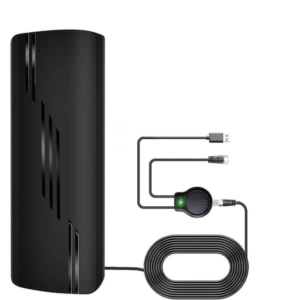 1200Miles Range Digital TV Antenna Indoor Outdoor Use w/ Amplifier Signal Booster 36 ft. Coax Cable Supports 8K 4K 1080p