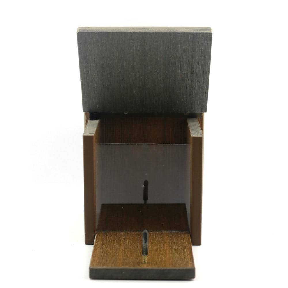 Nature's Friend Recycled Composite Brown and Gray Seed Feeder