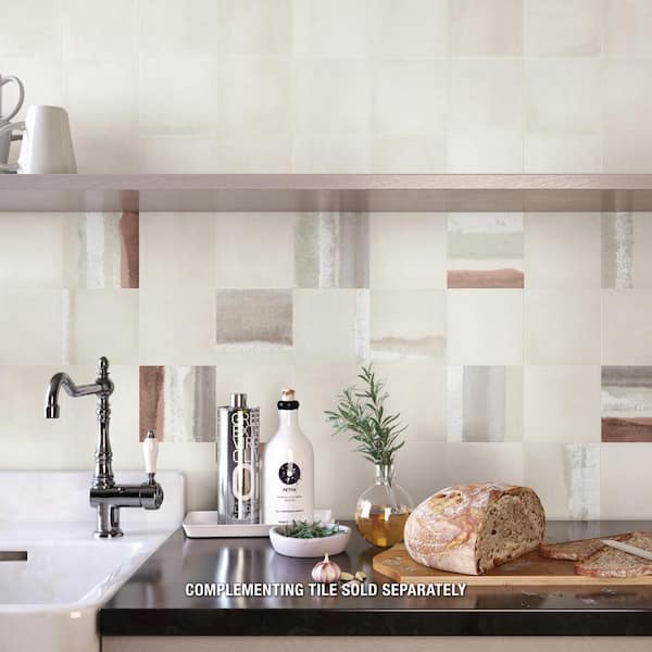 Bone Gloss Porcelain Corner Shelf - The Tile Shop