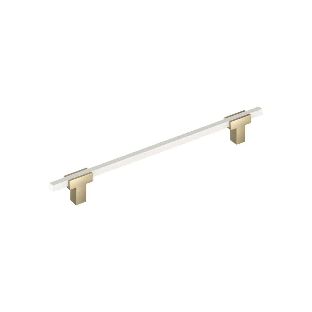Urbanite 8-13/16 in. (224mm) Center-to-Center Modern Golden Champagne/White Bar Cabinet Pull price history on PriceWatchPro