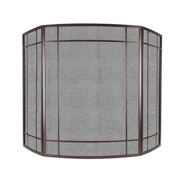 Pleasant Hearth Asteria 3-Panel Fireplace Screen in Wenge