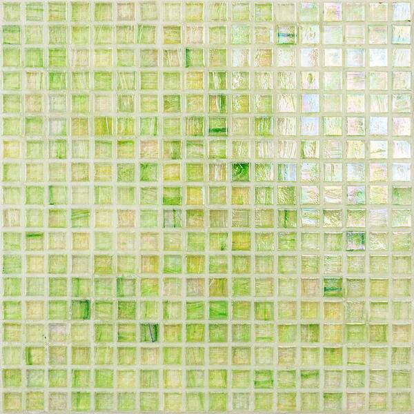 Ivy Hill Tile Breeze Green Apple 12-3/4 in. x 12-3/4 in. Face Mounted Glass Mosaic Tile (1.15 sq. ft./Each)