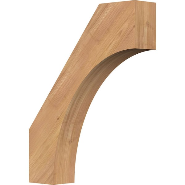 Ekena Millwork 3 1/2"W x 16"D x 20"H Westlake Smooth Knee Brace, Western Red Cedar