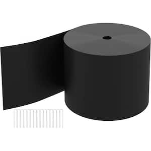 Phewnyzo 40 ft. Black Plastic Garden Edging with 36 Stakes, 2 in