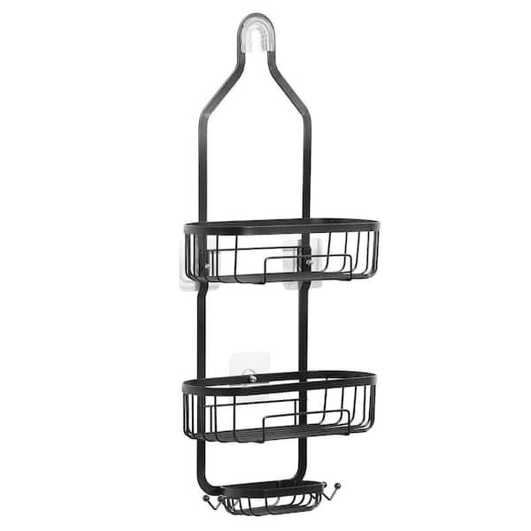 Shower Caddy 3-Tier Hanging Bathroom Shower Storage Organization Shelves Rack in Black