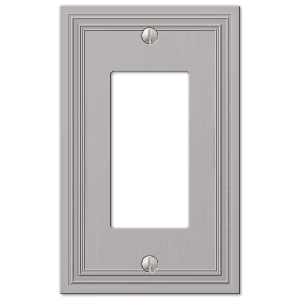 Hallcrest 1 Gang Rocker Metal Wall Plate - Satin Nickel price history on PriceWatchPro