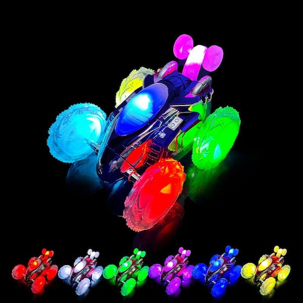 Blue Flipster Chameleon Light-Up RC Stunt Car TOY-CHAMELEON-B