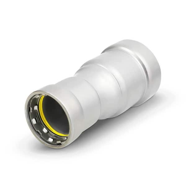Titan Press 3/4" x 1/2" Press 0.9" D x 3.4" L Carbon Steel Coupling HNBR Sealed, Yellow Dot, Gas & Fuel Rated