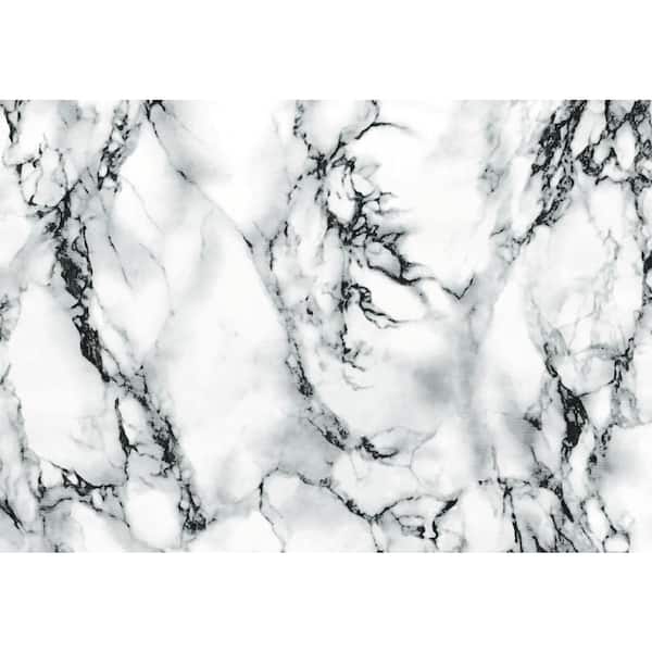 d-c-fix 26 in. x 78 in. Marble White Self-adhesive Vinyl Film for Furniture and Door Renovation/Decoration
