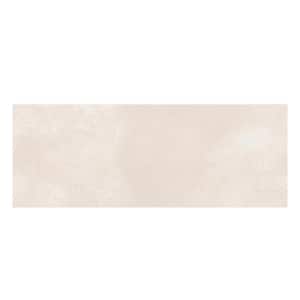 Saga 11.4 in. x 39.3 in. White Ceramic Matte Floor and Wall Tile (12.45 sq. ft./case) 4-Pack