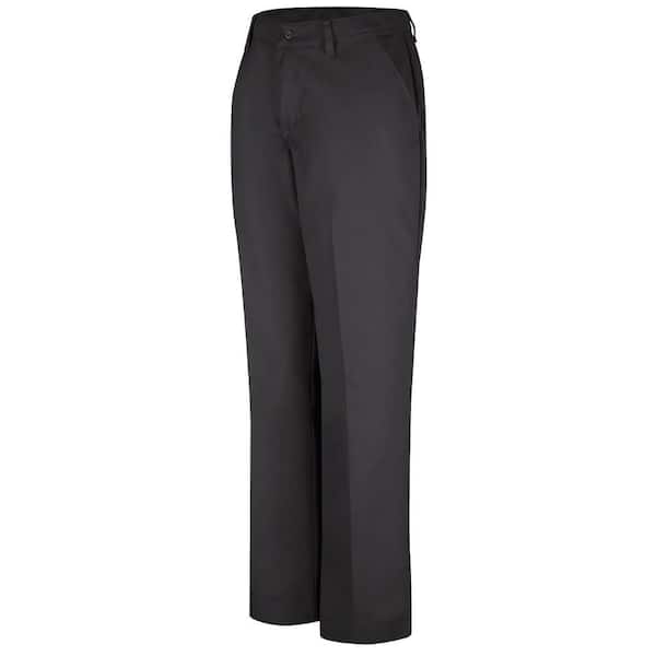 Red Kap Women's Size 08 in. x 30 in. Black Industrial Pant PT21BK 08 30 ...
