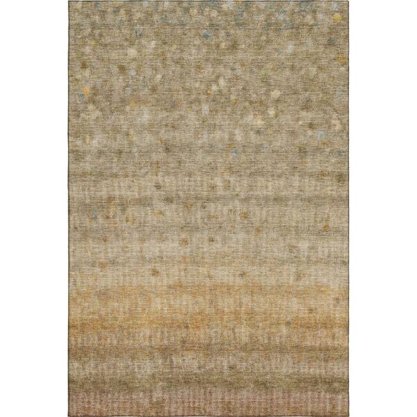 Mayfield Premium Machine Washable Abstract AMF2315 Beige 10 ft. x 14 ft. Area Rug