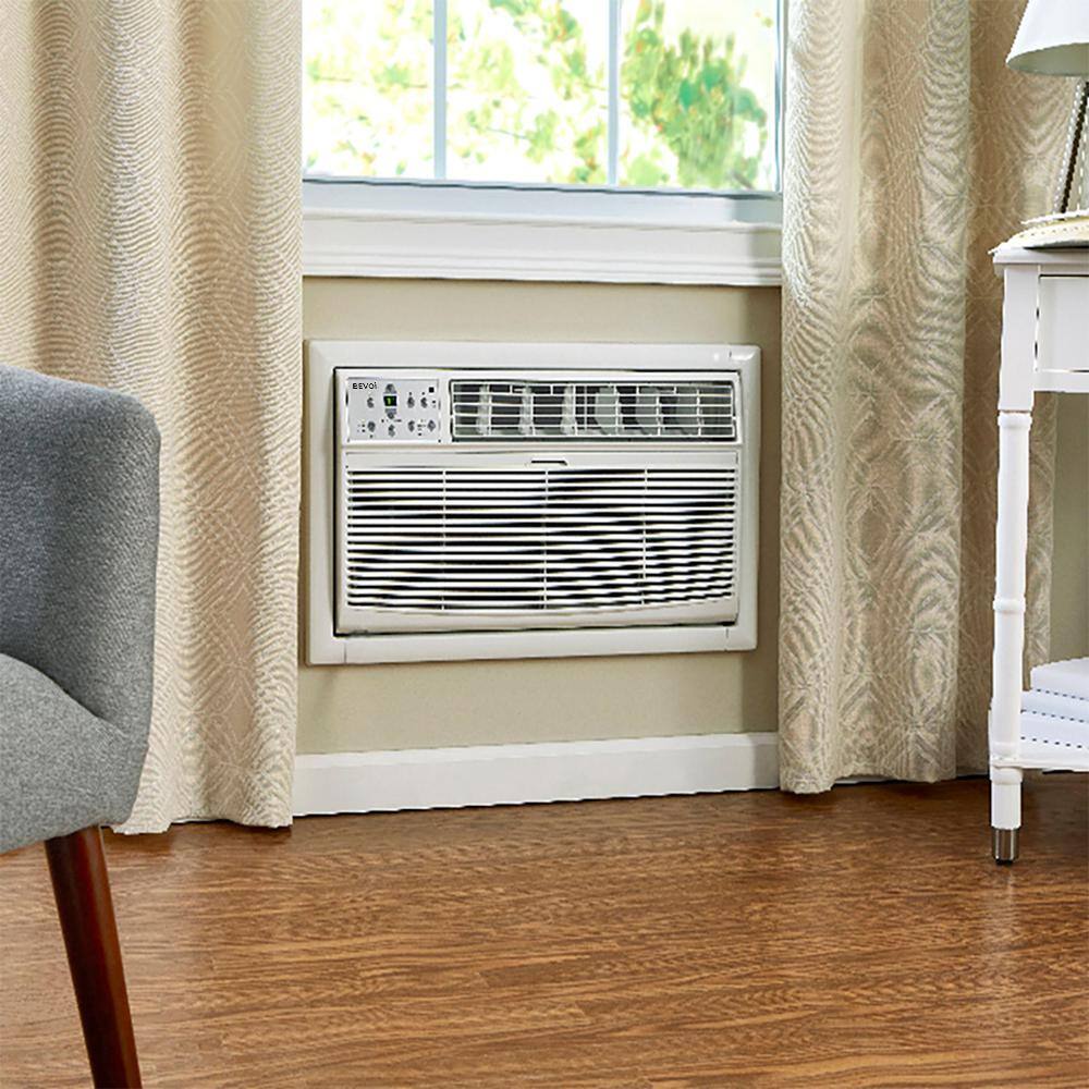 Bevoi 14,000 BTU White Through-the-Wall Air Conditioner with Remote