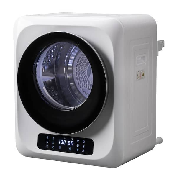 cadeninc 1.3 Cu. ft.Ventless Portable Mini Electric Tumble Cloth Dryer with Digital Touch Panel,Glass Door,UV Sterilizaiton,White