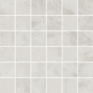 Aureate 11.71 in. x 11.71 in. Natural White Dove Porcelain Mosaic Wall and Floor Tile (7.62 sq. ft./case) (8-pack)