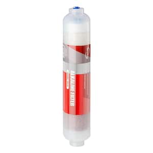 FA15 10 in. Inline 3-Layer Alkaline Replacement Water Filter Cartridge with Mineral Balls, Calcite and Corosex