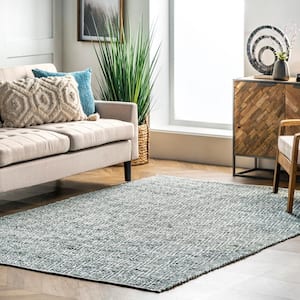 Rochell Light Gray 6 ft. x 9 ft. Striped Area Rug