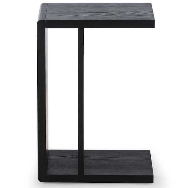 SAFAVIEH Kassia 14 in. Black Square MDF End Table