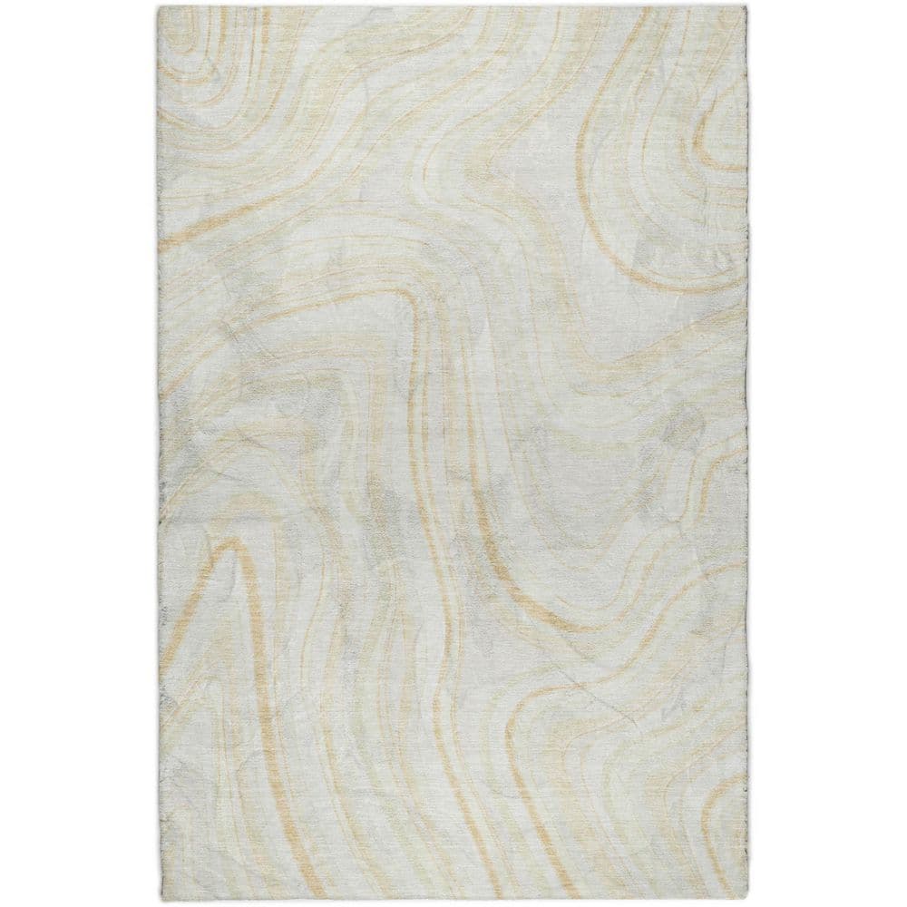 Dream Shag Premium Machine Washable Abstract ADS756 Ivory 9 ft. x 12 ft. Area Rug price history on PriceWatchPro