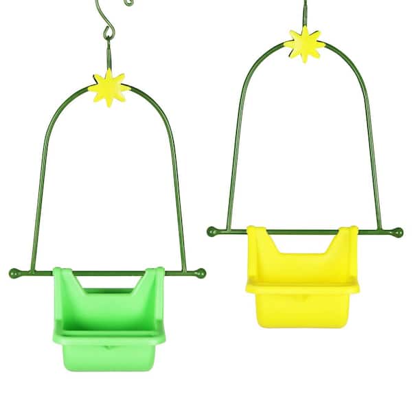 Mangeoire pour oiseaux 2 Set Bird Tube Feeder Plastic Transparent Hanging  Finch Feeder Décoration de jardin avec 2 évents 2 84530 - Cdiscount