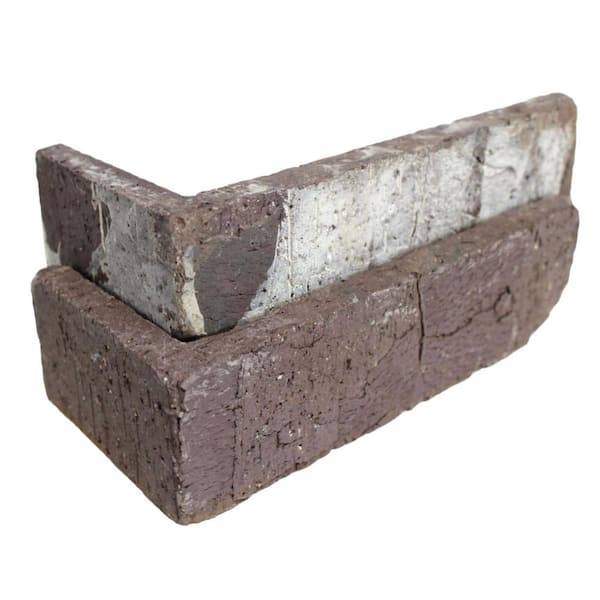 Old Mill Brick 7.625 in. x 3.625 in. x 2.25 in. x 0.5 in. Monument Thin Brick Corners (Box of 25-Bricks)