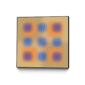 "Pi_dot_pi_1-4_1" by Xos Salgado Framed Abstract Wall Art Print 30 in. x 30 in.