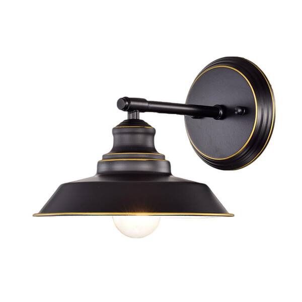 simple black sconce