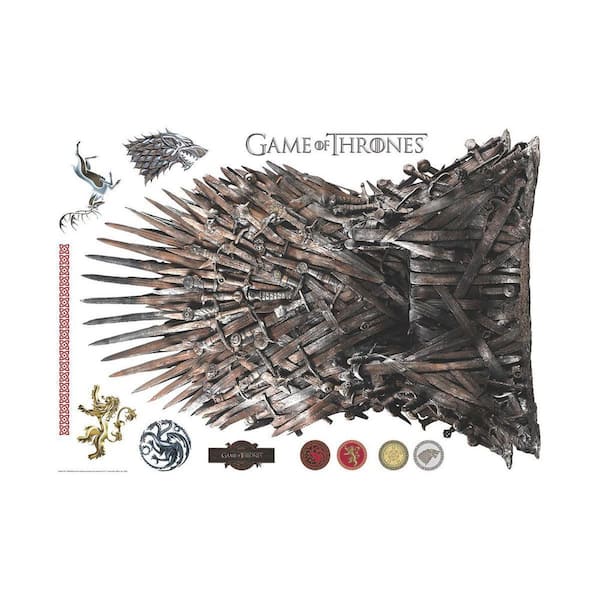 RoomMates GAME OF THRONES THE IRON THRONE XL GIANT PEEL & STICK WALL DECALS