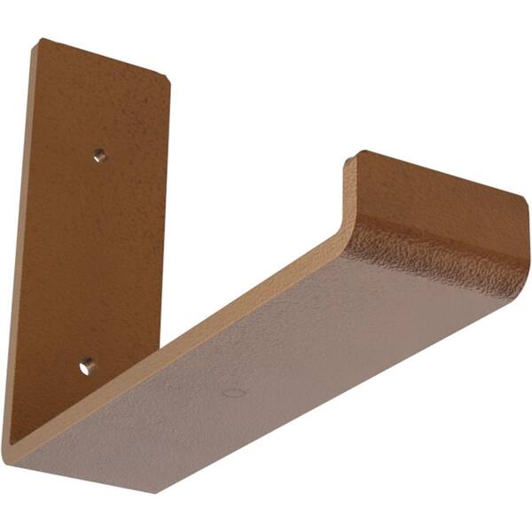 Ekena Millwork 2 in. x 6 in. x 8 in. Hammered Copper Steel Hanging Shelf Bracket