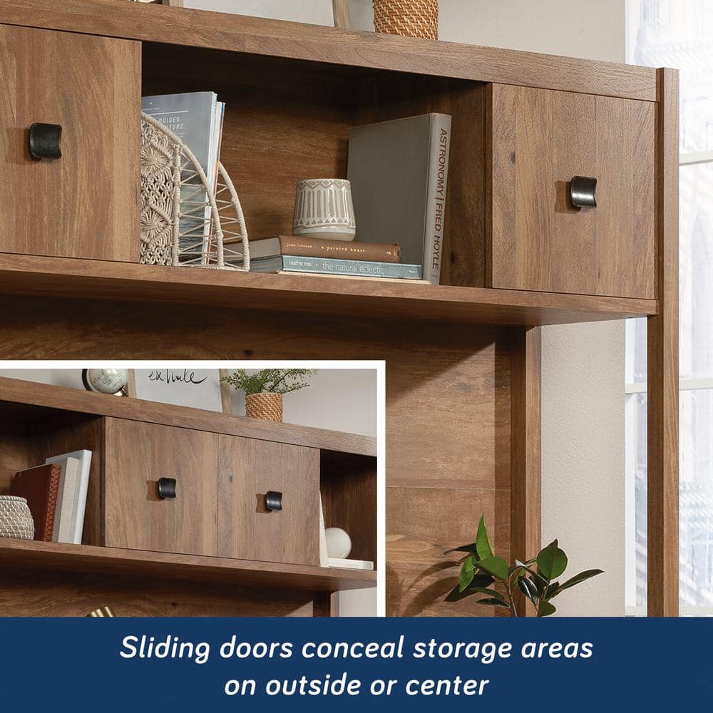 Sindoori Mango Wood Computer Desk with Hutch and Drawers