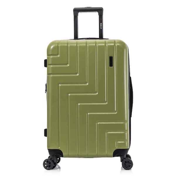 DUKAP Zahav Lightweight Hardside Spinner Luggage 24 " Green