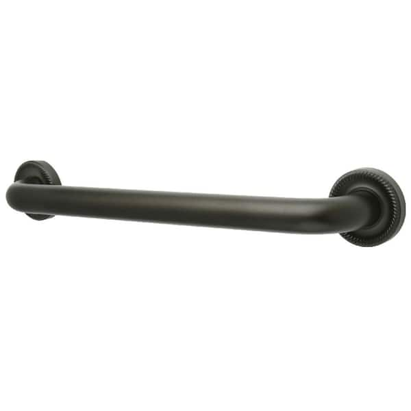 Kingston Brass Camelon 18 in. x 1-1/4 in. Grab Bar in Oil Rubbed Bronze ...