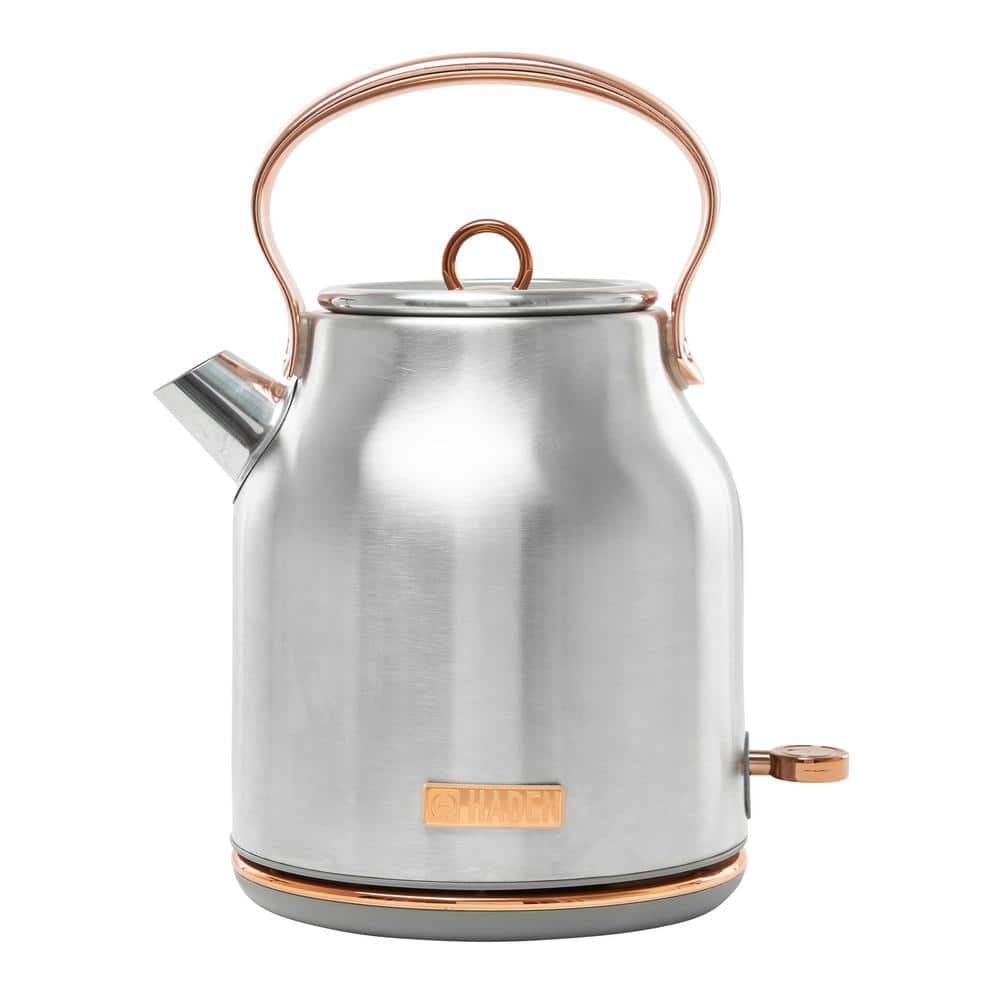 Steel and Copper 1.7L Retro Electric Kettle