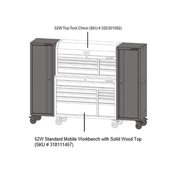 Husky Modular 20 in. W x 20 in. D Standard Duty 3-Shelf Red