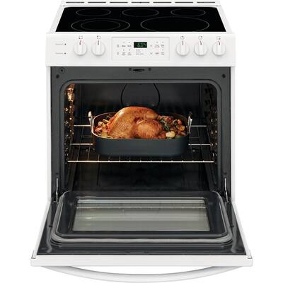 30 in. 5.0 cu. ft. Single Oven Electric Range with Self-Cleaning Oven in White