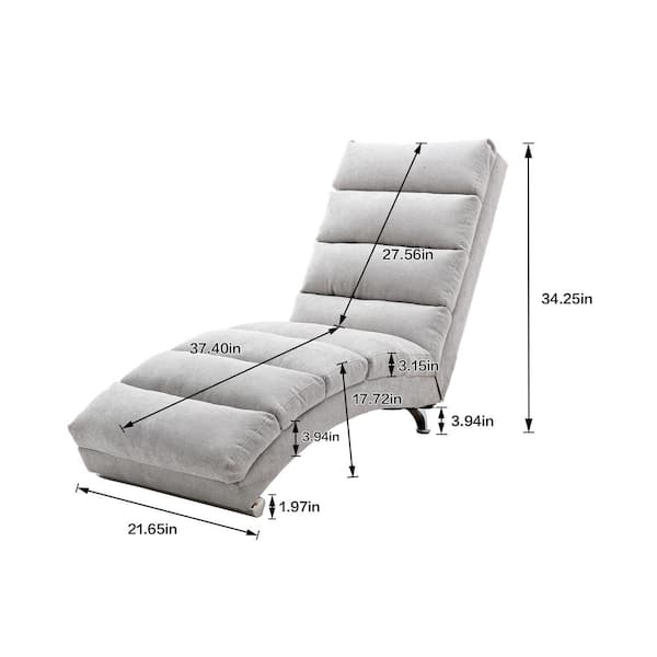 Light gray chaise deals lounge