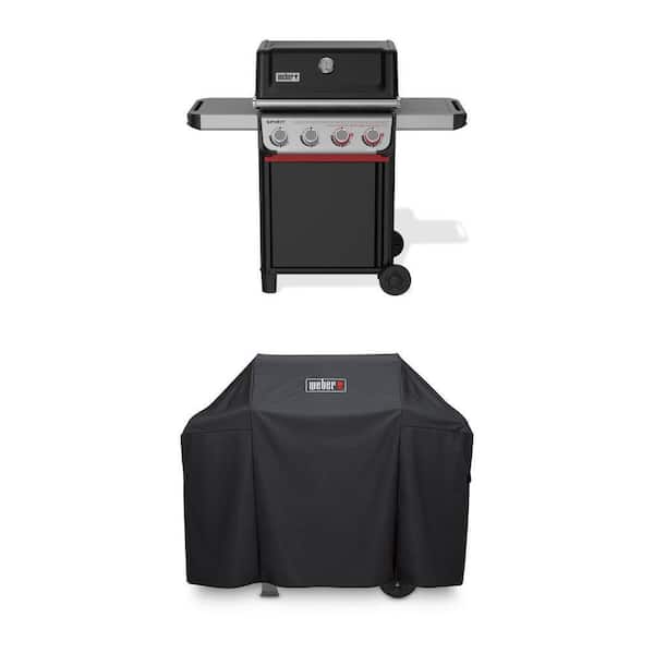 Spirit SB-E-425 4-Burner Propane Gas Grill with Boost Burners and Premium Grill Cover Combo