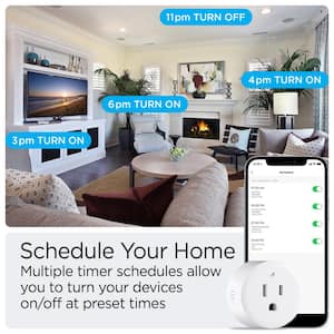 Smart Plug - WiFi Remote Control for Lights and Appliances Suitable with Alexa and Google Home Assistant No Hub Required